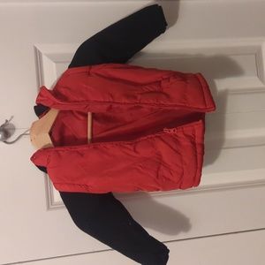 Kids warm puffer jacket with hood